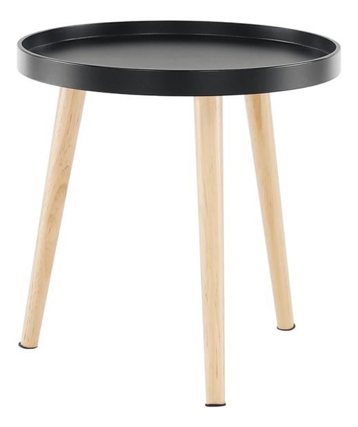 Pomoćni stolić Sansay (crna + prirodna)