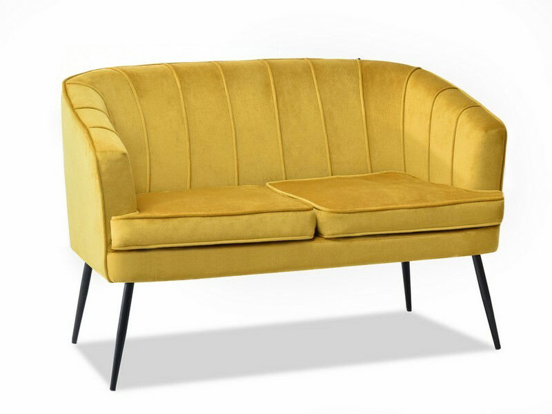 Kanapé Etimee S (sárga + arany)