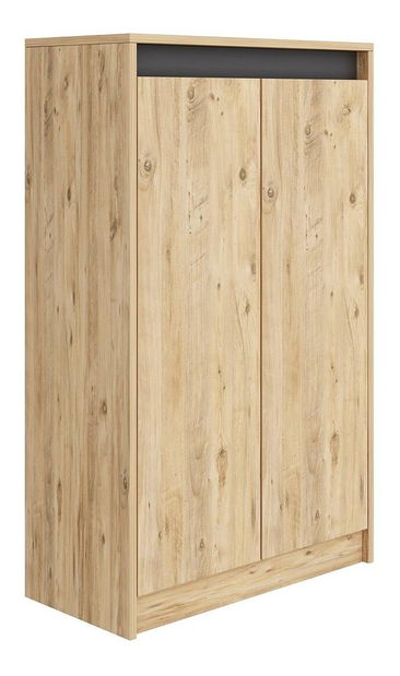 Szekrény Maladivas (borovi atlanti fenyő + fekete)