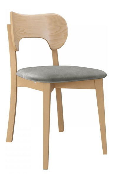 Jedálenská stolička KD 64 (buk + sivá) 