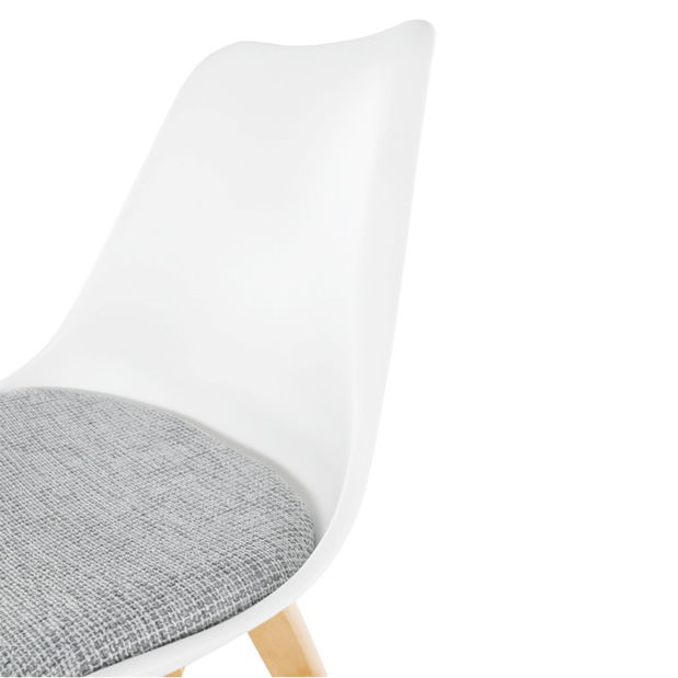 Blagovaonska stolica Damaria (bijela + svijetlo siva)