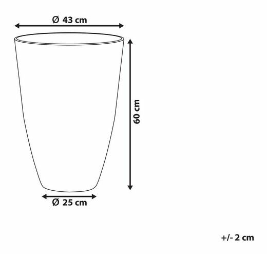 Ghiveci CAMETA 60x43x43 cm (piatră) (bej)