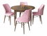 Jedálenský set Roxie (orech barokový + ružová) (pre 4 osoby)