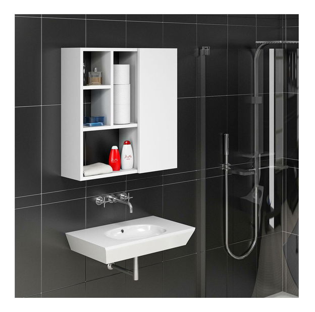 Kúpeľňová skrinka Sotane (biela) 