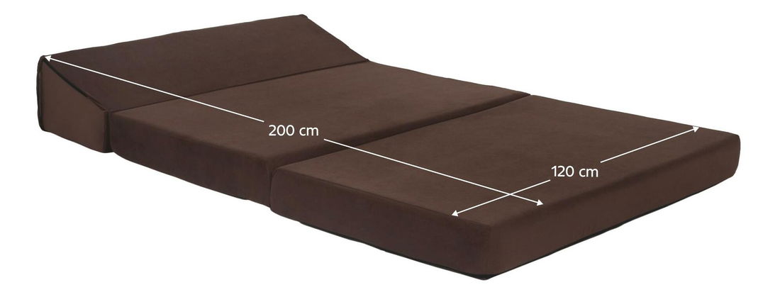 Rozkladacie kreslo Viajado (tmavohnedá) 