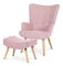 Fotel zsámollyal Avanzabamos (rózsaszín)