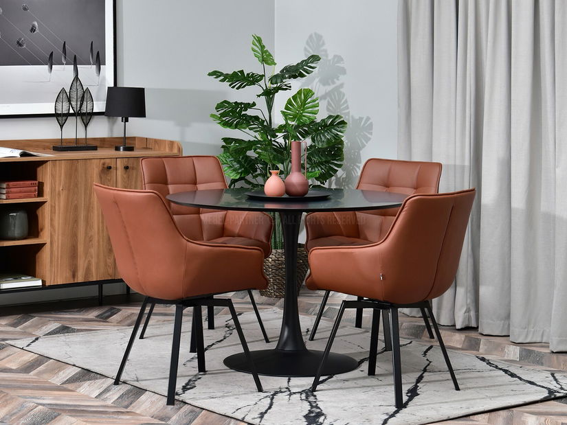 Stolička Aranbura (hnedá + čierna)