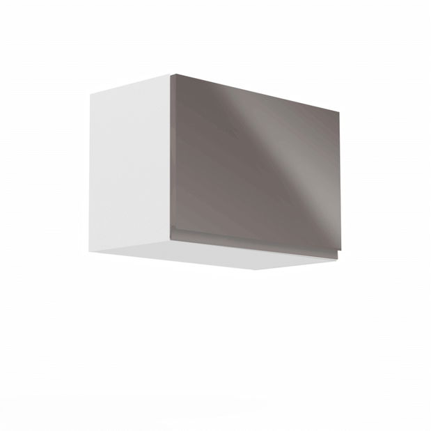 Horná kuchynská skrinka G60K Aurellia (biela + sivý lesk)