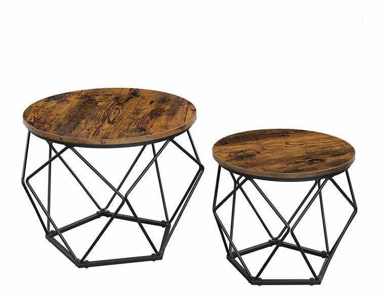 Stolić za kavu Lestaro (crna + smeđa)