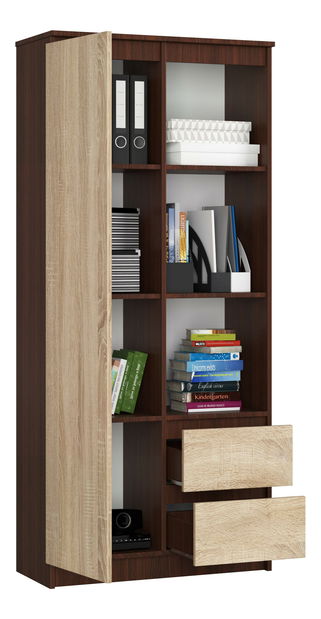 Regál Rehana (wenge + dub sonoma)