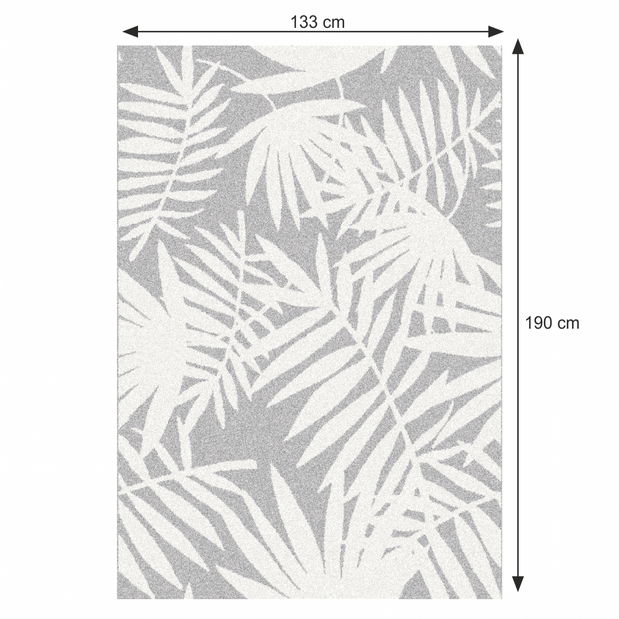 Covor 133x190 cm Interesante 4 (gri + alb)