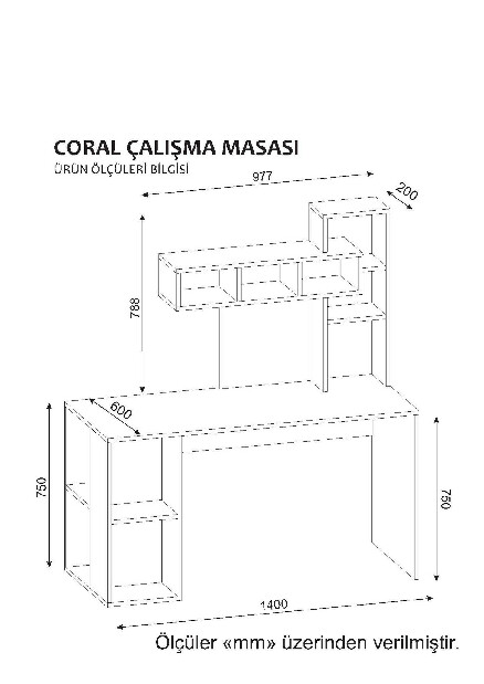 Masă PC Carla (Alb + Nuc)