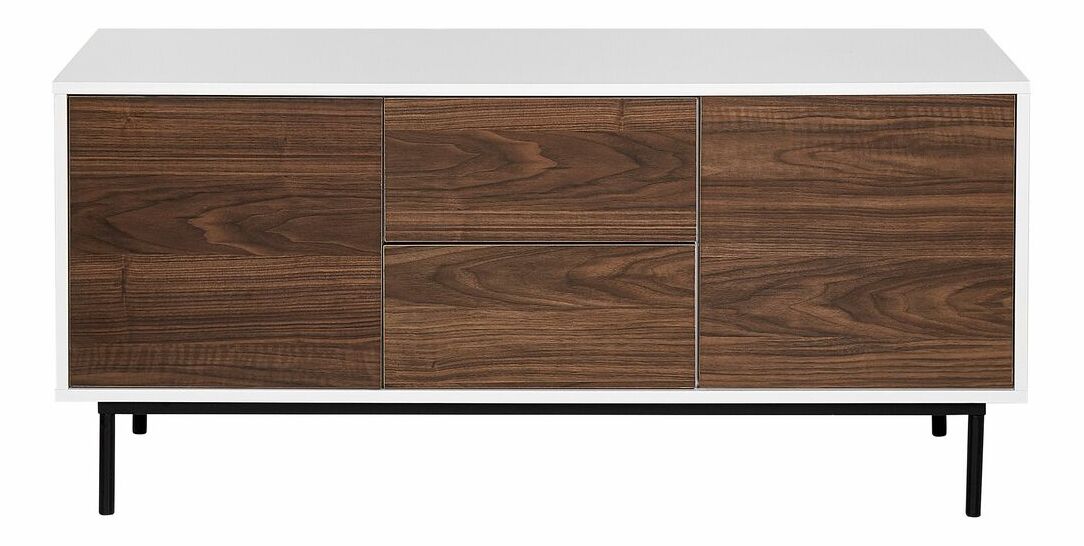 Skrinka Oklza (tmavé drevo + biela)