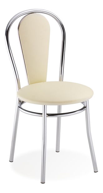 Jedálenská stolička Tulipan Plus krémová