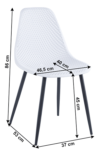 Scaun Terence (alb)