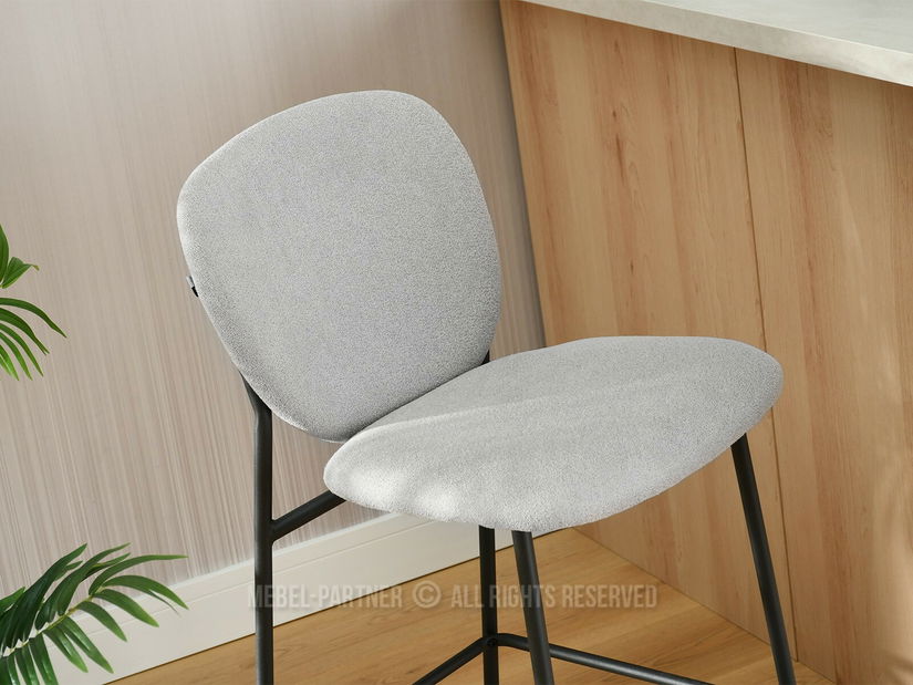 Scaun bar Aurelese (gri + negru)