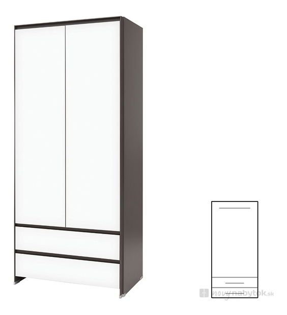 Dulap de hain Fini SZF2D2S/20/9