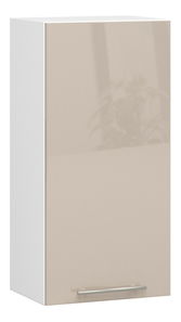 Dulap superior de bucătărie Ozara W40 H720 (alb + cappuccino lucios)