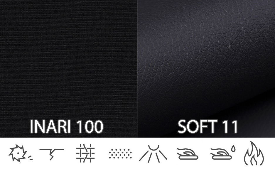 Rohová sedačka Virgo (čierna) (L)