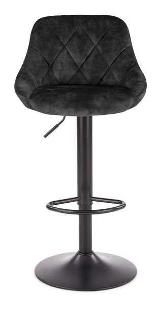 Scaun tip bar Henrietta (negru)