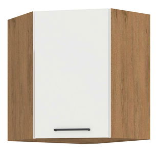 Horná rohová kuchynská skrinka Virion 60x60 GN 72 1F 45 (dub lancelot + biely lesk)