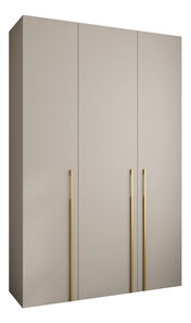 Dulap de haine 160 cm Carmela 50-3 (Cașmir + Auriu)