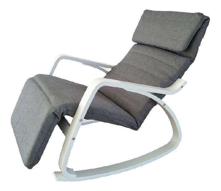 Fotoliu balansoar Runde (Gri + Alb)