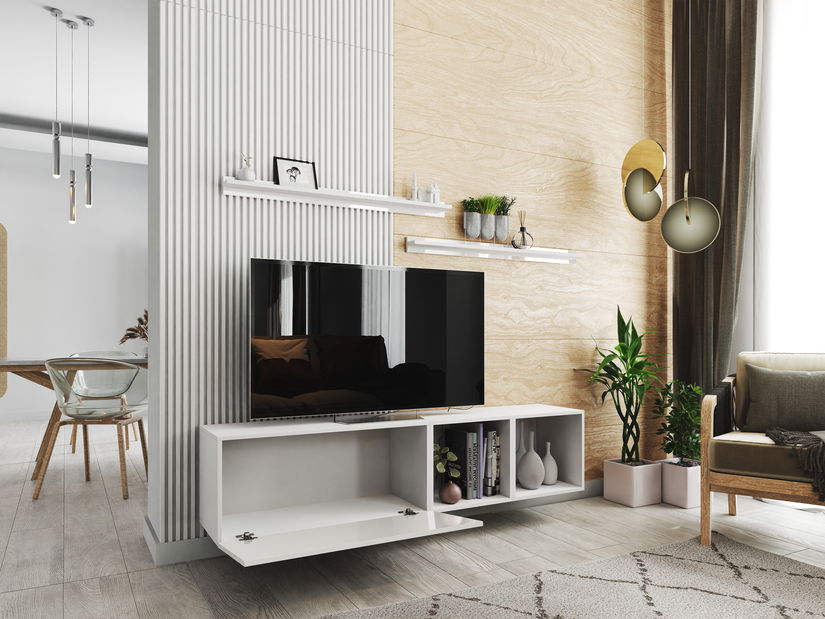 Mobilier living Berny 19 (alb + alb lucios)