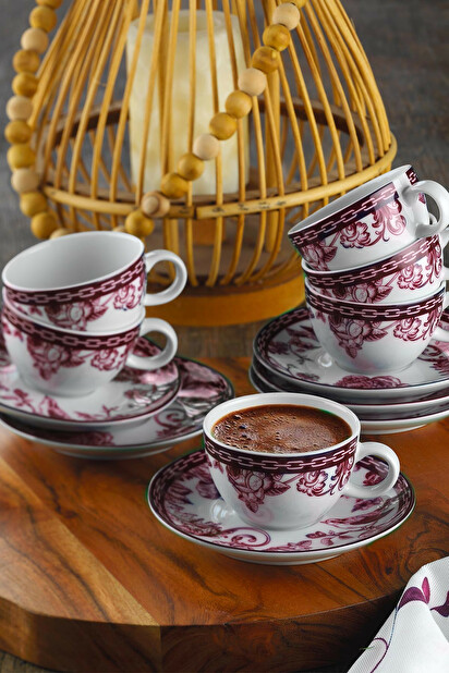 Set cești cafea (12 buc.) Zamora 02 (multicolor)