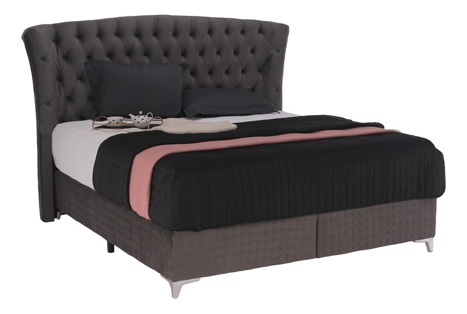 Franciaágy 180 cm Meilani 180 (szürke)