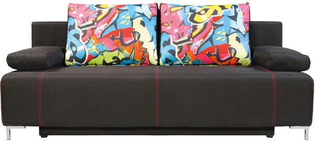 Pohovka trojsedačka BRW Kinga Lux 3DL čierna