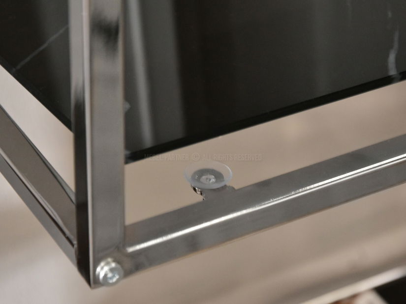 Regál Crips (fekete márvány + króm)