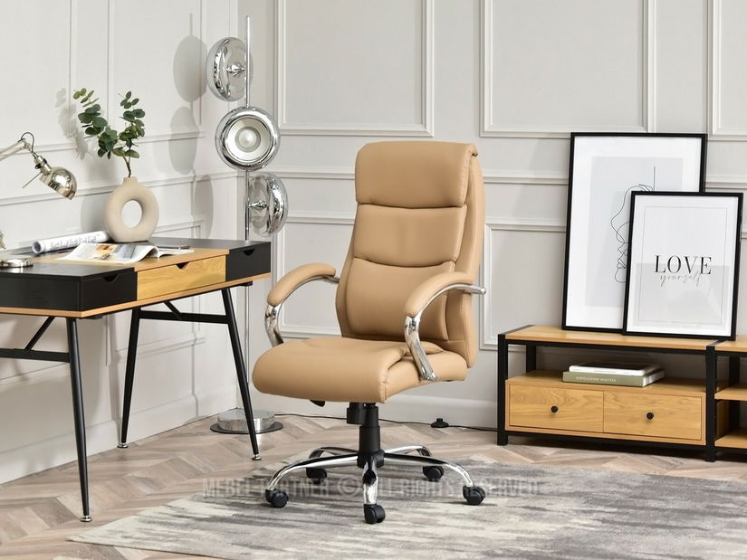 Fotoliu Luxus (bej + crom)