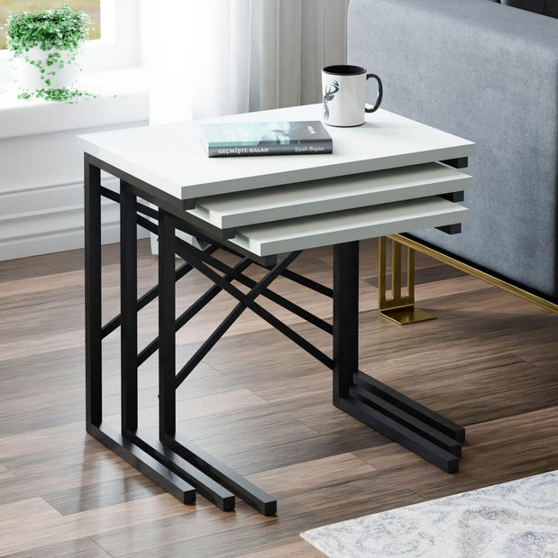 Set stolića za kavu Zigmund (bijela) *rasprodaja