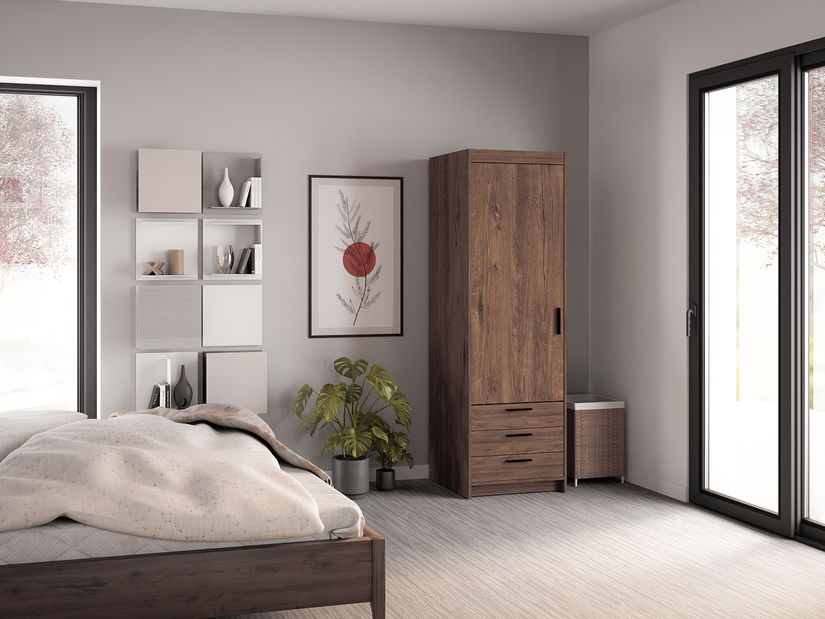 Ormar za garderobu Elanor III (hrast lefkas)