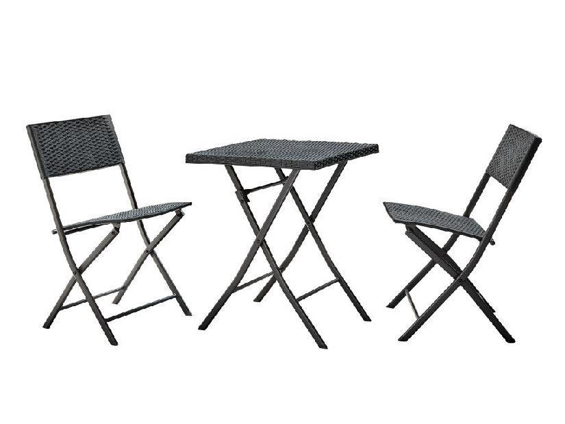 Set mobilier de grădină Farok 210987 (negru) (pentru 2 persoane)