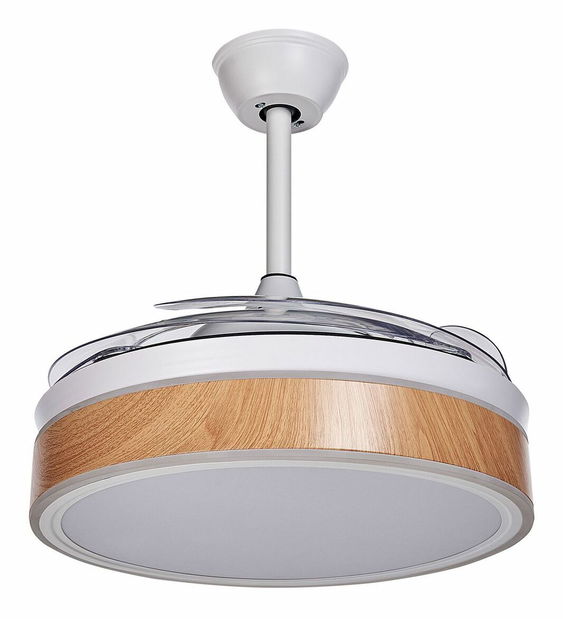 Stropný ventilátor so svetlom Flor (biela)