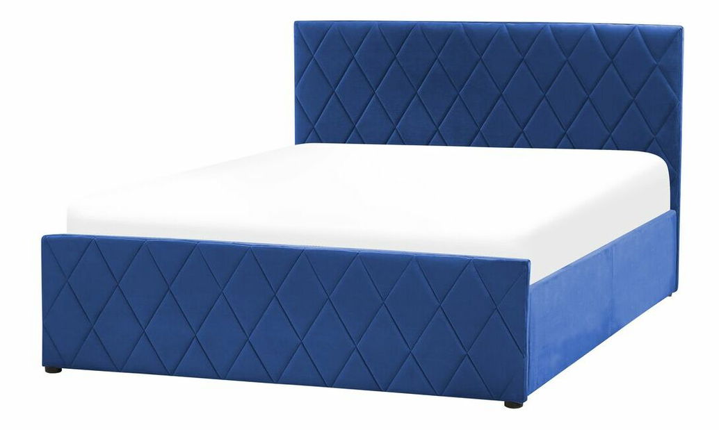 Franciaágy 140 cm Rhiannon (zöld) (ágyráccsal és matraccal)