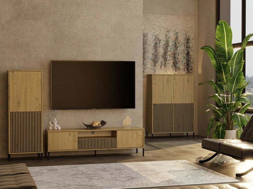 Masă TV/ Comodă TV Kamarussa Slim 160 (stejar artisan)