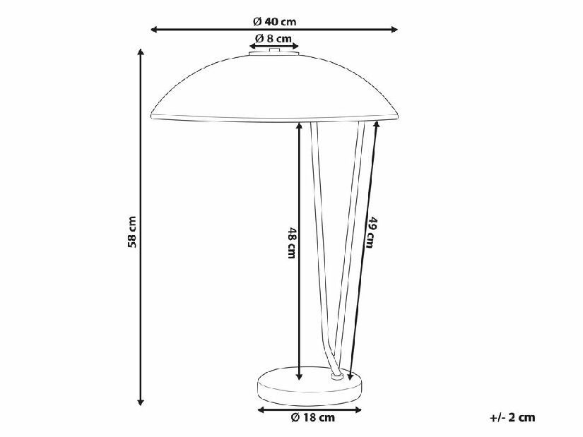 Stolna lampa Demi (crna)