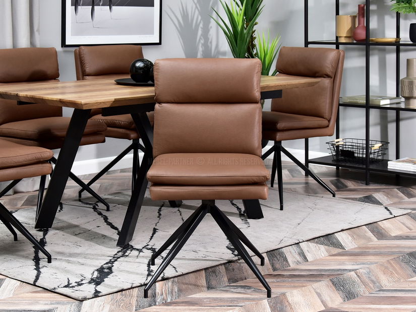 Stolička Rhea (hnedá + čierna)