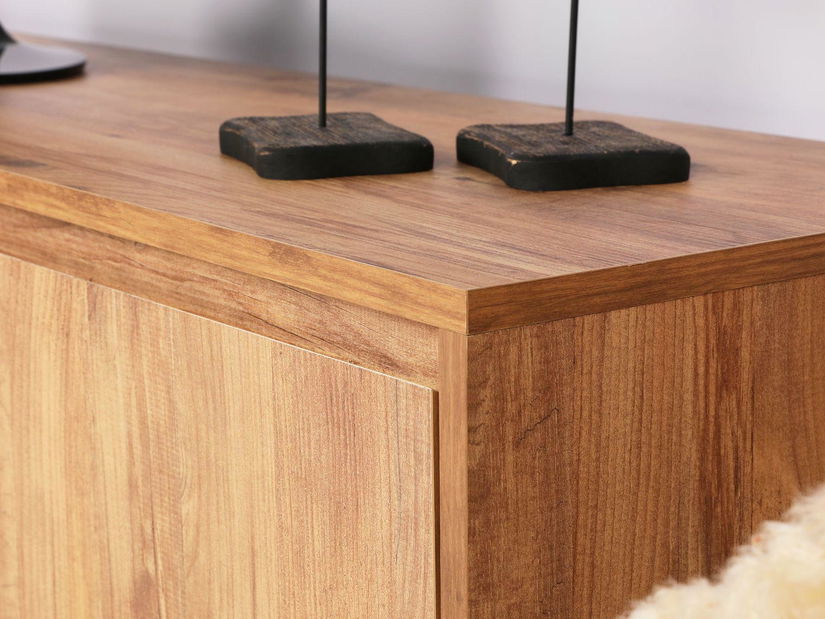 TV asztal/szekrény Lapin 140 (dió + fekete)