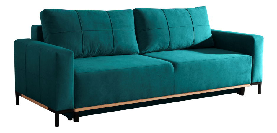 Canapea trei locuri Ronwo (turcoaz)