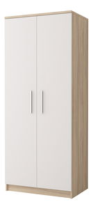 Ormar za garderobu Oleg III (bijela + hrast sonoma)