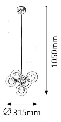 Závesné svietidlo Briella 2623 (chrómová)