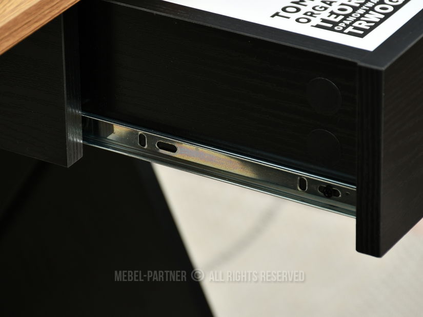 PC stolić Aspart (crni hrast + crna)