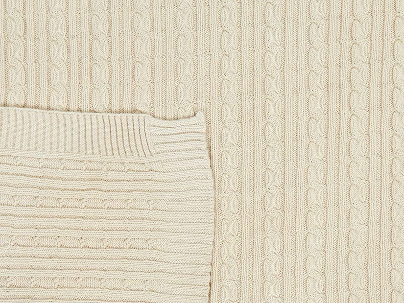 Pătură 180x110 cm ANAMIS (textil) (bej)