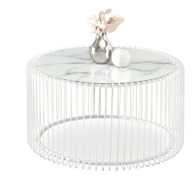 Stolić za kavu Niquel (mramor + bijela)