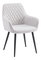 Dizájnos fotel Oskarsi (világosszürke + fekete) 