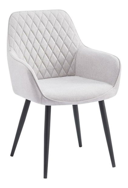 Dizájnos fotel Oskarsi (világosszürke + fekete) 